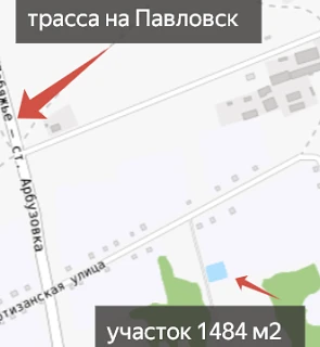 Земельный участок в с.Рогозиха, 15 мин до Павловска, 1484 м2 фото 2