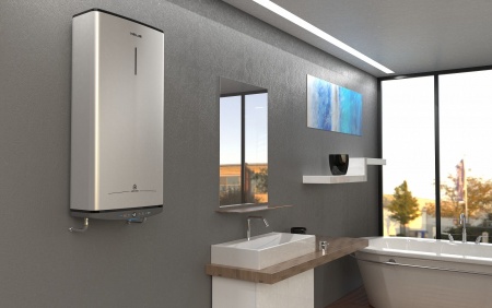 Водонагреватель плоский ARISTON 50л нержавеющая сталь, 2 ТЭНа электрический накопительный ABS VLS PRO PW 50 фото 4