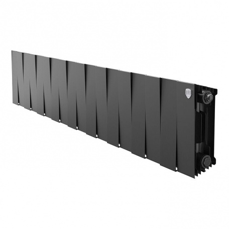 Дизайнерский радиатор биметаллический Royal Thermo Piano Forte 200 /Noir Sable 18 секций 1,9 кВт