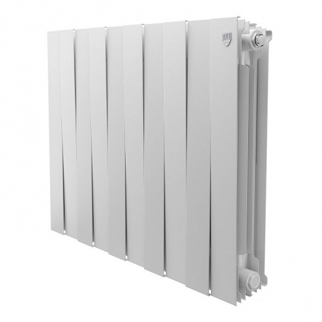 Дизайнерский радиатор биметаллический Royal Thermo Piano Forte 500/Bianco Traffico 500/10 секций, 1,89 кВт