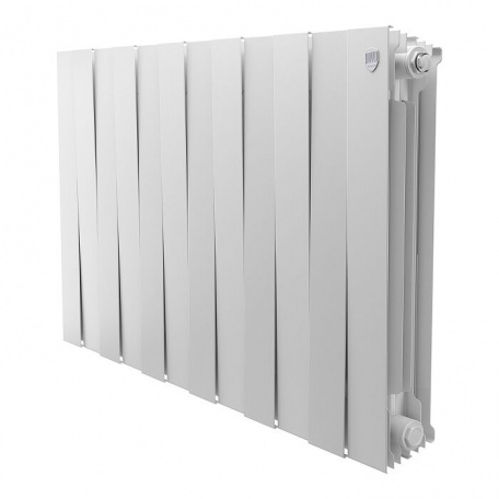 Дизайнерский радиатор биметаллический Royal Thermo Piano Forte 500/Bianco Traffico 500/12 секций, 2,26 кВт