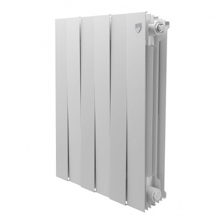 Дизайнерский радиатор биметаллический Royal Thermo Piano Forte 500/Bianco Traffico 500/6 секций, 1,13 кВт