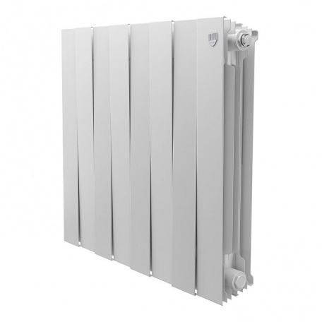 Дизайнерский радиатор биметаллический Royal Thermo Piano Forte 500/Bianco Traffico 500/8 секций, 1,51 кВт