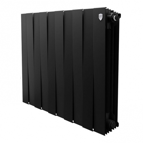 Дизайнерский радиатор биметаллический Royal Thermo Piano Forte 500/Noir Sable 500/10 секций, 1,89 кВт
