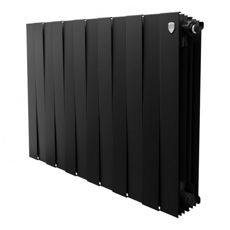 Дизайнерский радиатор биметаллический Royal Thermo Piano Forte 500/Noir Sable 500/12 секций, 2,26 кВт