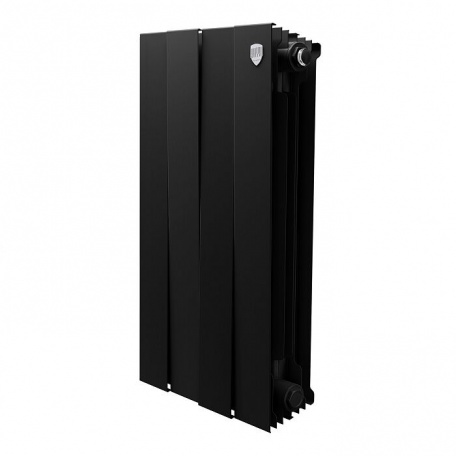 Дизайнерский радиатор биметаллический Royal Thermo Piano Forte 500/Noir Sable 500/4 секции, 0,75 кВт