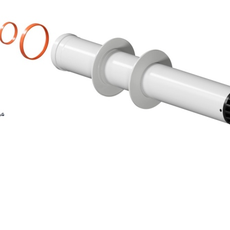 Комплект дымохода для газового котла d60/100мм