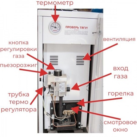 Котел газовый 15,5 квт с автоматикой АОГВ-15.5-1 «Газовик» Лемакс одноконтурный энергонезависимый фото 3