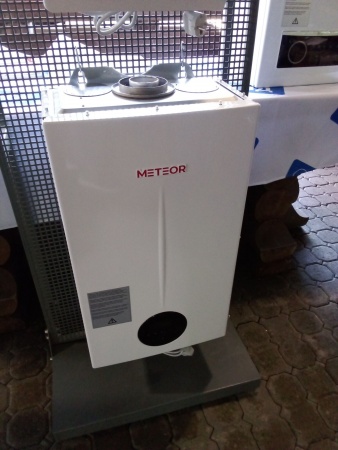 Котел газовый двухконтурный настенный METEOR C11 18C, 3 скоростной насос ShinHoo, медный теплообменник, до 180м2 фото 4