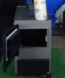 Котел на твердом топливе Каракан 20ТПЭВ 3, 20 кВт с плитой и контуром горячей воды фото 12