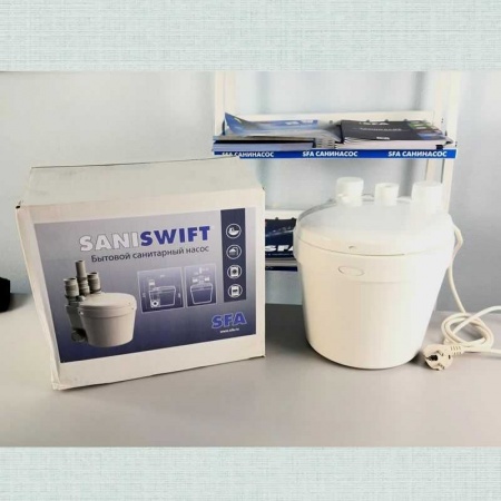 Насос канализационный SFA SANISWIFT (аналог SANIVITE). 5 м напор, 400 Вт, 3 входа фото 5