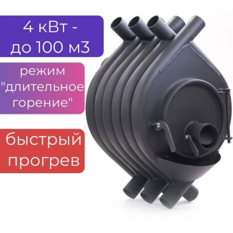 Печь воздухогрейная БВ-100 "Сибирь", до 100 м3, аналог Булерьян