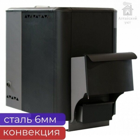 Печь для бани Сибирь 15 кВт, бак 50 л, на 20 м3