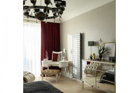 Радиатор вертикальный дизайнерский биметаллический Royal Thermo Piano Forte Tower 500/Silver Satin 500/18 секций, 3,4кВт фото 2