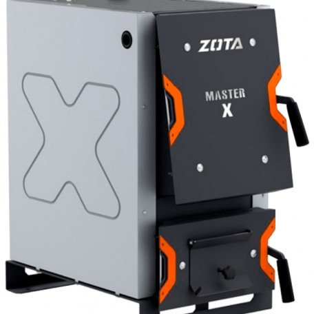 Твердотопливный котел длительного горения ZOTA Master X-20, 20 кВт, одноконтурный с плитой
