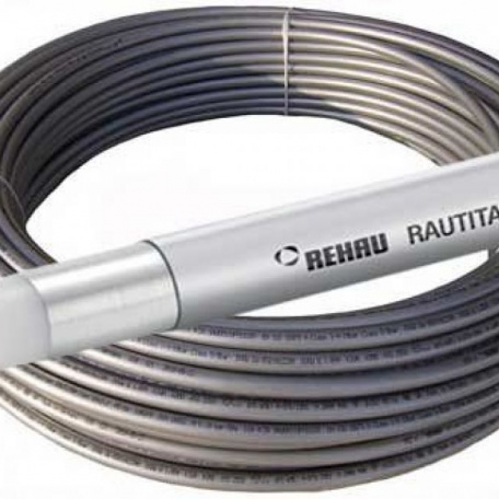 Труба PEXa 16,2*2.6 REHAU Stabil PLATINUM RAUTITAN (100м) с кислородным барьером, серая