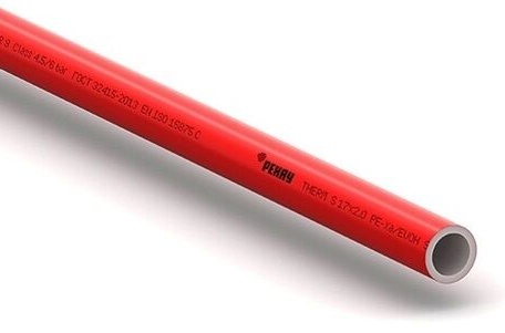 Труба PEXa 17*2.0 THERM S REHAU (500м) с кислородным барьером, красная