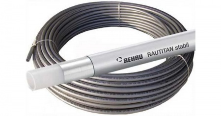 Труба PEXa 20*2.9 REHAU Stabil RAUTITAN (100м) с кислородным барьером, серая фото 5