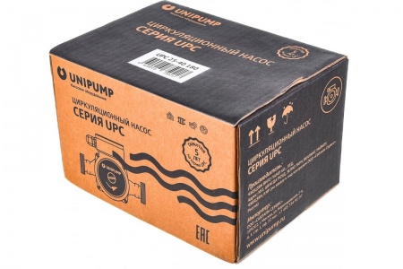 Циркуляционный насос Unipump UPС 25-40 180 мм с гайками, напор 4 м, диаметр 25мм, расход 58 л\мин, 3 скорости, 53843 фото 5