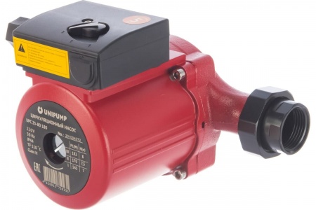 Циркуляционный насос Unipump UPС 25-80 180 мм с гайками, напор 8 м, диаметр 25мм, расход 166 л\мин, 3 скорости, 93873 фото 5