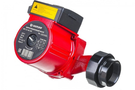 Циркуляционный насос Unipump UPС 32-40 180 мм с гайками, напор 4 м, диаметр 32 мм, расход 58 л\мин, 3 скорости, 34085 фото 2
