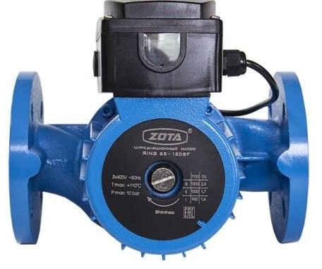 Циркуляционный насос ZOTA RING 40-120SF (3 скорости) 400V, напор 12 м, расход 133 л\мин